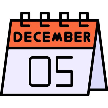 Takvim simgesi, vektör çizimi