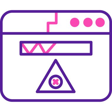 Tarayıcı web geliştirme simgesi - taslak biçimi