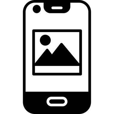 akıllı telefon simgesi vektör illüstrasyonu