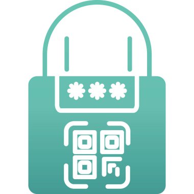 Kilit simgesi. Web tasarımı için basit kilit vektör simgeleri çizimi