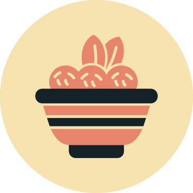 Bir pot simgesinin vektör illüstrasyonu