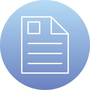 belge dosya simgesi mavi arkaplanda izole edilmiş modaya uygun düz biçimli