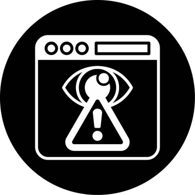 Veri güvenlik vektör simgesi