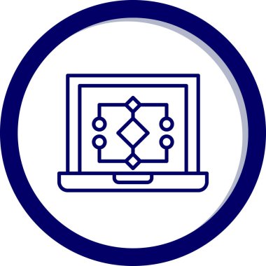 vektör bilgisayar simgesi, vektör illüstrasyonu