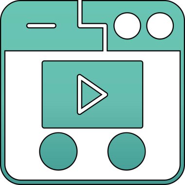 Kamera. Web simgesi basit illüstrasyon