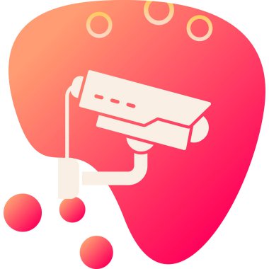 Bir kalbin ikonunun vektör illüstrasyonu