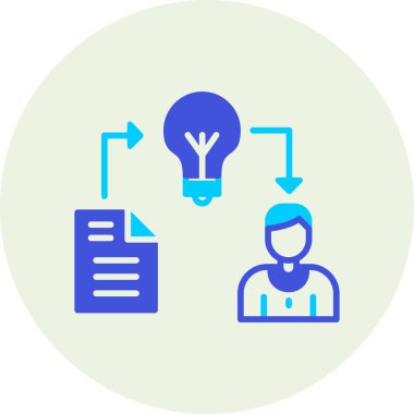 İş ve modern simgenin vektör illüstrasyonu