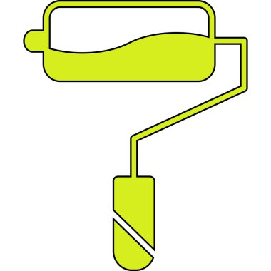 renk boya silindiri simgesi, vektör illüstrasyon tasarımı tasarımı