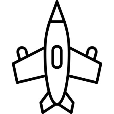 Uçak. Web simgesi vektör illüstrasyonu