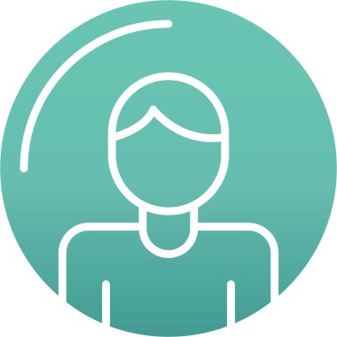 Kişisel ve ticari kullanım için vektör avatar simgesi.