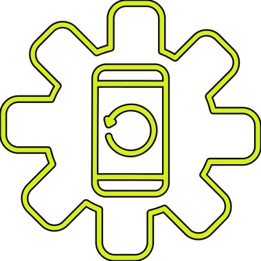 pil simgesi, vektör illüstrasyonu