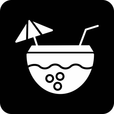 Bir yüzme simgesinin vektör illüstrasyonu