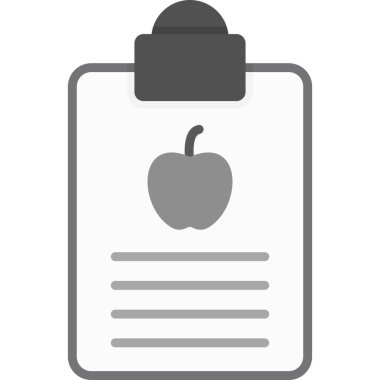 elma simgesi, ana hatlı vektör çizimi