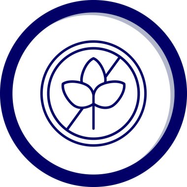 çiçekli yuvarlak simge