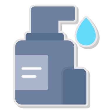 su şişesi simge vektör çizim