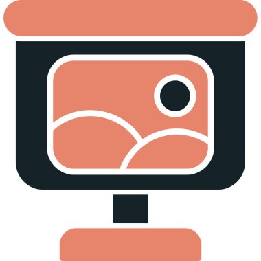 Kamera. Web simgesi basit illüstrasyon