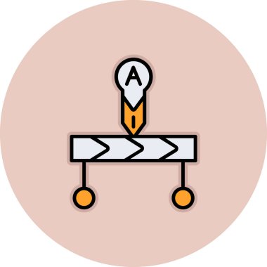 ok simgesi, vektör illüstrasyonu