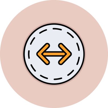 Para simgesinin vektör illüstrasyonu