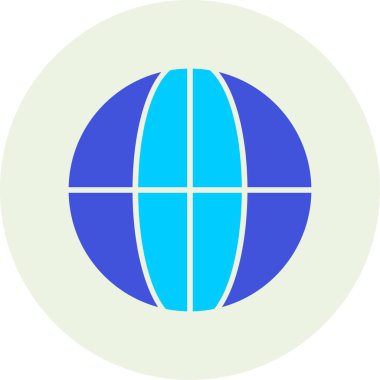 dünya simgesi, vektör illüstrasyonu