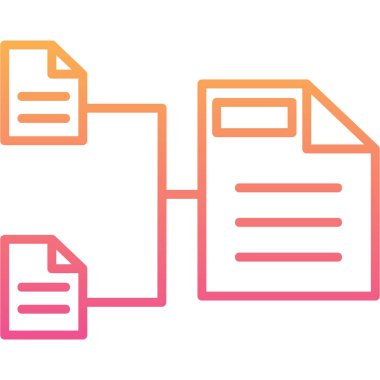 belge dosya simgesi ana hat biçiminde