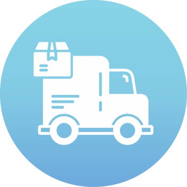 Kamyon. Web simgesi basit illüstrasyon