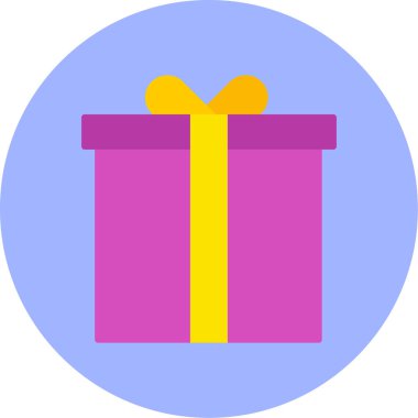 Hediye. Web simgesi basit illüstrasyon