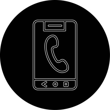 telefon simgesi vektör illüstrasyonu