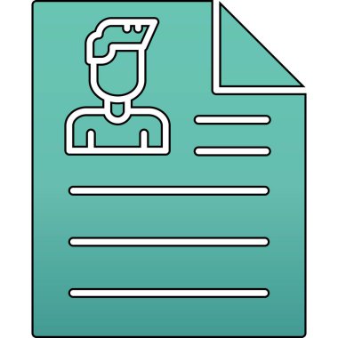 Belge. Web simgesi basit illüstrasyon