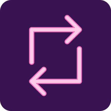 Sağ Ok simgesi, vektör illüstrasyonu