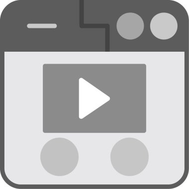 Video oynatıcı simgesini somut biçimde çal