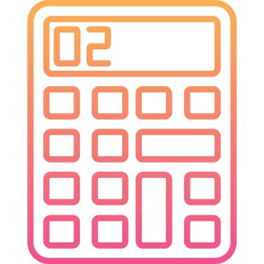 Hesap makinesi. Web simgesi basit illüstrasyon