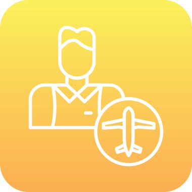 Vektör illüstrasyonu, düzlem basit simge vektörü