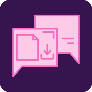 ileti ikonu vektör illüstrasyonu