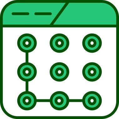 Takvim simgesi, basit vektör tasarımı