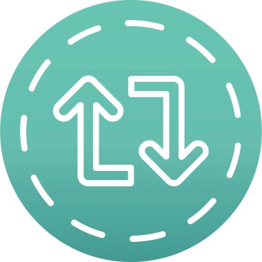 ok simgesi, vektör illüstrasyonu