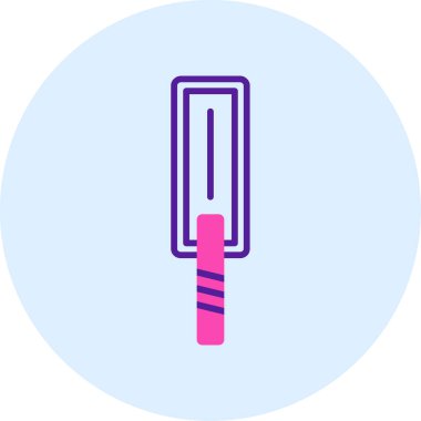 Bir fırça simgesinin vektör illüstrasyonu