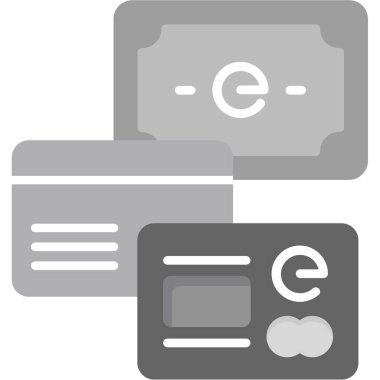 Kredi kartı simgesi, vektör illüstrasyonu