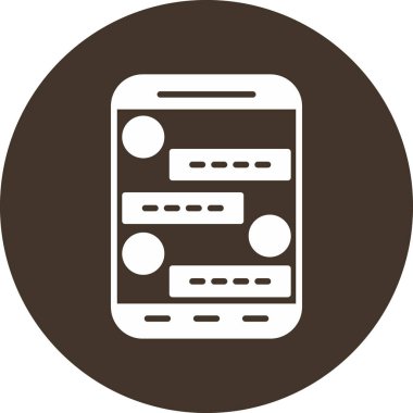 akıllı telefon simgesi vektör illüstrasyonu