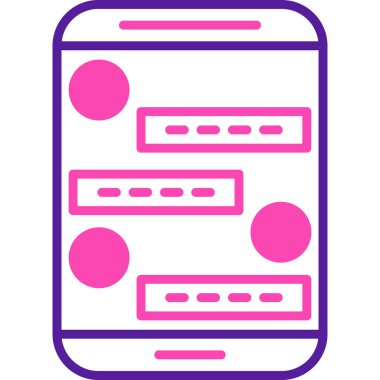 cep telefonu simgesi vektör çizimi