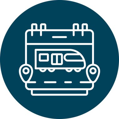 bus web simgesi vektör illüstrasyonu