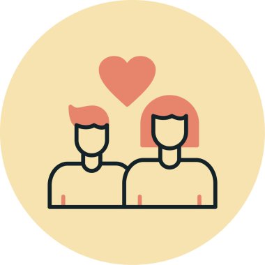 Aşk simgesi vektör illüstrasyonu