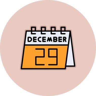 Takvim simgesi, vektör çizimi