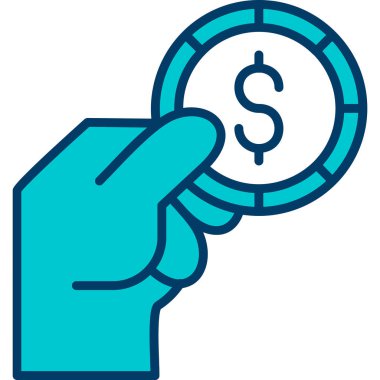 Bozuk para dolar simgesi