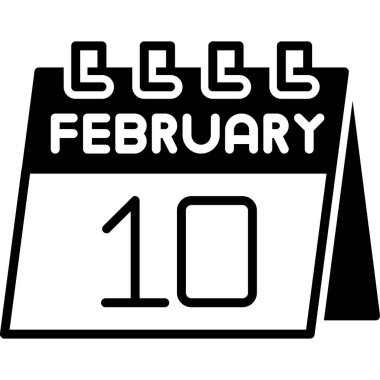 18 Şubat takvimi - 10 Şubat ikonu