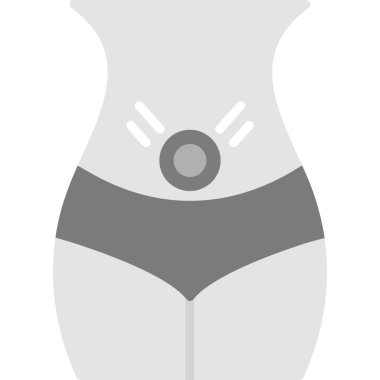 Vücut simgesi. Vücut vektör simgelerinin vektör illüstrasyonu.