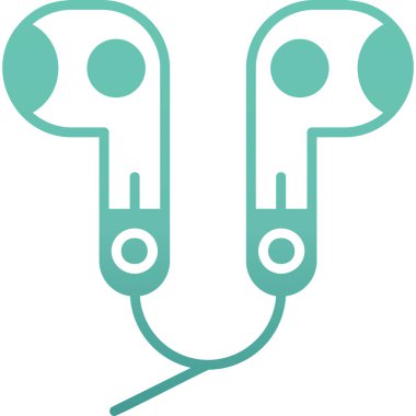 Kulaklık. Web simgesi basit tasarım