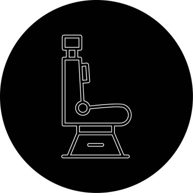 Modern mikroskop simgesinin vektör çizimi