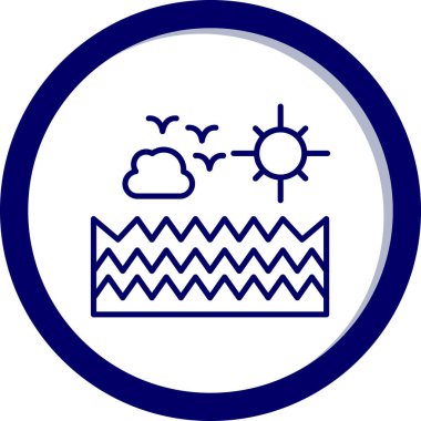 Modern b 'nin vektör illüstrasyonunda su ikonu yok