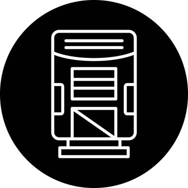 Modern yapı simgesinin vektör illüstrasyonu