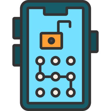 Çip vektör resimli akıllı telefon